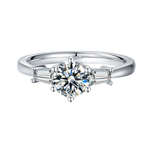 Hot Sale 925 Trendy Pure Silver Ring Jewelry With  Created Diamond New Model Ring With Good Quality For Women